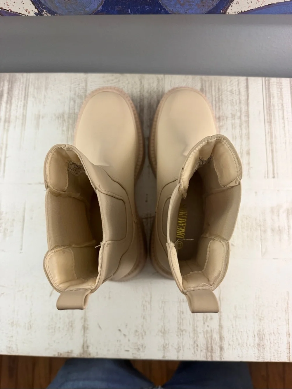 Dream Pairs Women's Neutral Beige Chelsea Ankle Boots